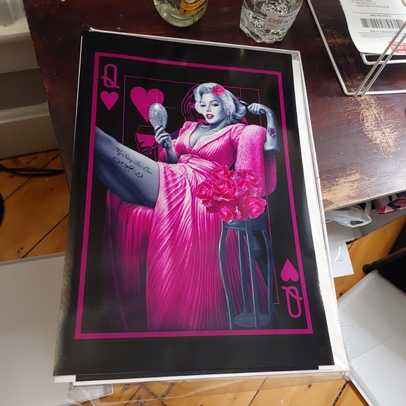 Marilyn Monroe  pink GANGSTER Art  poster - Picture 9 of 9